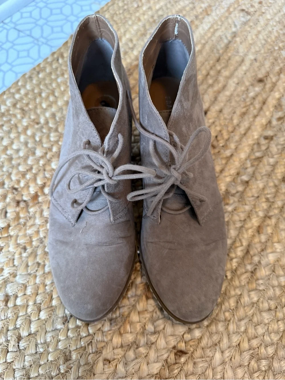 Franco Sarto Suede Wedge Bootie